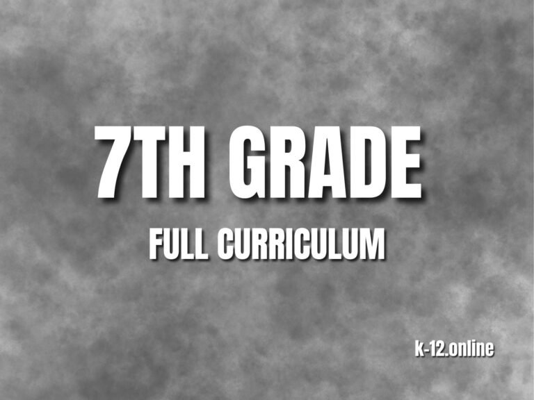 Grade 7 curriculum